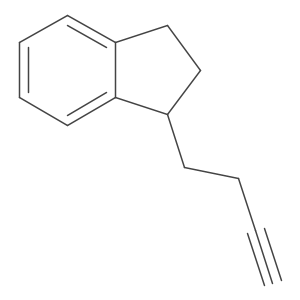 1-(but-3-yn-1-yl)-2,3-dihydro-1H-indene Structure