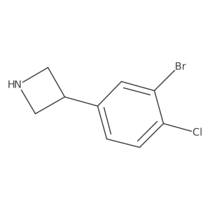 3-(3-Bromo-4-chlorophenyl)azetidine Structure