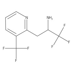1,1,1-Trifluoro-3-[3-(trifluoromethyl)pyridin-2-yl]propan-2-amine Structure