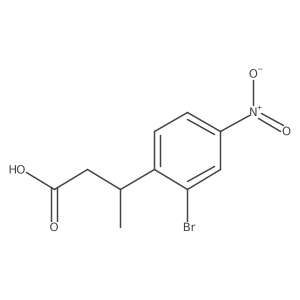 3-(2-Bromo-4-nitrophenyl)butanoic acid结构式