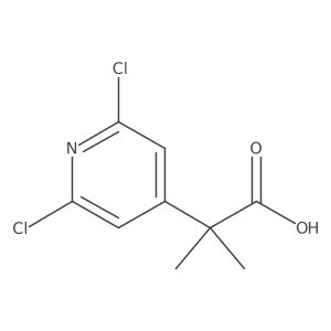 2-(2,6-Dichloropyridin-4-yl)-2-methylpropanoic acid结构式
