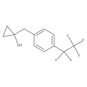 1-{[4-(Pentafluoroethyl)phenyl]methyl}cyclopropan-1-ol Structure