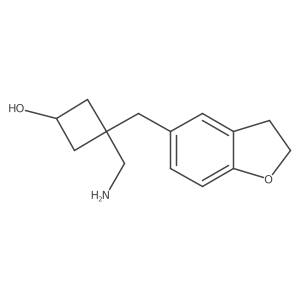3-(Aminomethyl)-3-[(2,3-dihydro-1-benzofuran-5-yl)methyl]cyclobutan-1-ol Structure