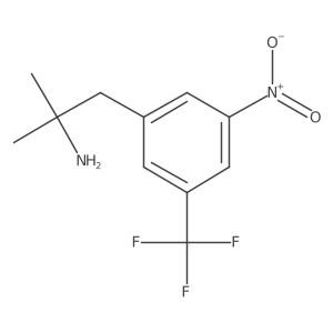 2-Methyl-1-[3-nitro-5-(trifluoromethyl)phenyl]propan-2-amine Structure