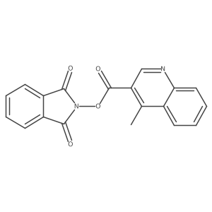 1,3-dioxo-2,3-dihydro-1H-isoindol-2-yl 4-methylquinoline-3-carboxylate结构式