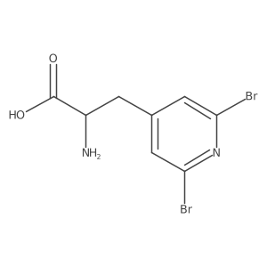2-Amino-3-(2,6-dibromopyridin-4-yl)propanoic acid Structure