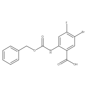 2-{[(Benzyloxy)carbonyl]amino}-5-bromo-4-fluorobenzoic acid Structure