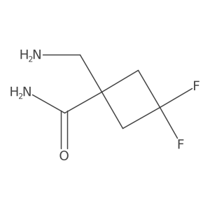 1-(Aminomethyl)-3,3-difluorocyclobutane-1-carboxamide Structure