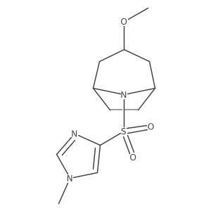 (1R,5S)-3-methoxy-8-((1-methyl-1H-imidazol-4-yl)sulfonyl)-8-azabicyclo[3.2.1]octane Structure