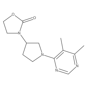3-[1-(5,6-Dimethylpyrimidin-4-yl)pyrrolidin-3-yl]-1,3-oxazolidin-2-one Structure
