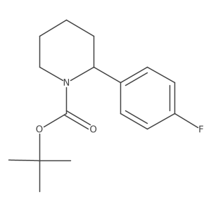 tert-Butyl (S)-2-(4-fluorophenyl)piperidine-1-carboxylate结构式