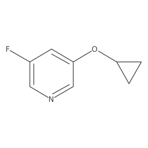 3-Cyclopropoxy-5-fluoropyridine结构式