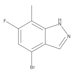 4-Bromo-6-fluoro-7-methyl-1H-indazole结构式