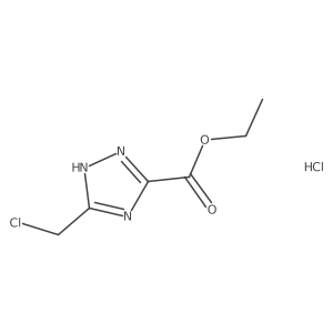 ethyl5-(chloromethyl)-1H-1,2,4-triazole-3-carboxylatehydrochloride Structure