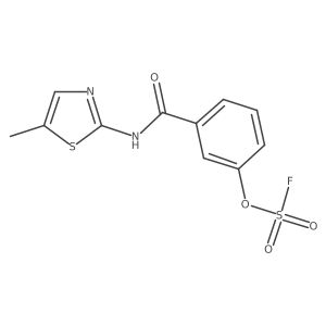 3-[(5-Methyl-1,3-thiazol-2-yl)carbamoyl]phenylfluoranesulfonate结构式