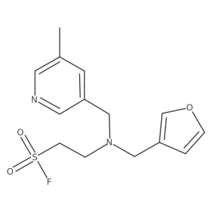 2-{[(Furan-3-yl)methyl][(5-methylpyridin-3-yl)methyl]amino}ethane-1-sulfonyl fluoride结构式