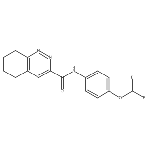 N-[4-(Difluoromethoxy)phenyl]-5,6,7,8-tetrahydrocinnoline-3-carboxamide Structure