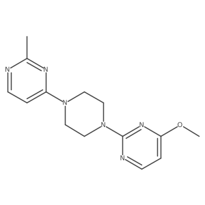 4-Methoxy-2-[4-(2-methylpyrimidin-4-yl)piperazin-1-yl]pyrimidine结构式