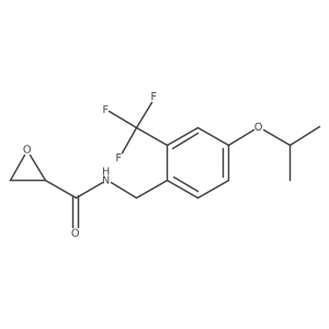 N-[[4-Propan-2-yloxy-2-(trifluoromethyl)phenyl]methyl]oxirane-2-carboxamide Structure