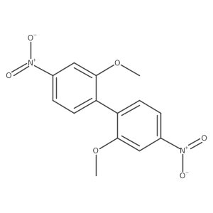 2,2'-Dimethoxy-4,4'-dinitrobiphenyl结构式