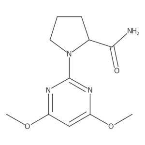 1-(4,6-Dimethoxypyrimidin-2-yl)pyrrolidine-2-carboxamide Structure
