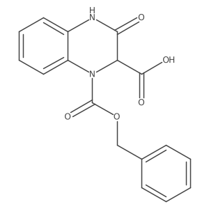 1-[(Benzyloxy)carbonyl]-3-oxo-1,2,3,4-tetrahydroquinoxaline-2-carboxylic acid Structure