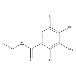 Ethyl 3-amino-4-bromo-2-chloro-5-fluorobenzoate Structure