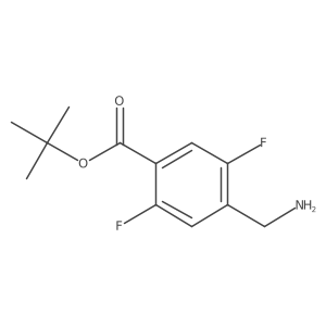 Tert-butyl 4-(aminomethyl)-2,5-difluorobenzoate结构式