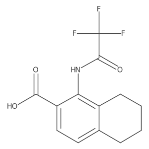 1-(2,2,2-Trifluoroacetamido)-5,6,7,8-tetrahydronaphthalene-2-carboxylic acid结构式