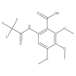 2,3,4-Trimethoxy-6-(2,2,2-trifluoroacetamido)benzoic acid结构式