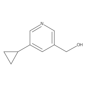 (5-Cyclopropylpyridin-3-YL)methanol Structure