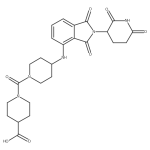 1-(4-((2-(2,6-Dioxopiperidin-3-yl)-1,3-dioxoisoindolin-4-yl)amino)piperidine-1-carbonyl)piperidine-4-carboxylic acid Structure