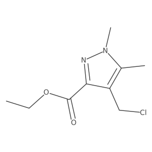 ethyl 4-(chloromethyl)-1,5-dimethyl-1H-pyrazole-3-carboxylate Structure