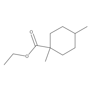 1,4-Dimethyl-cyclohexanecarboxylic acid ethyl ester结构式