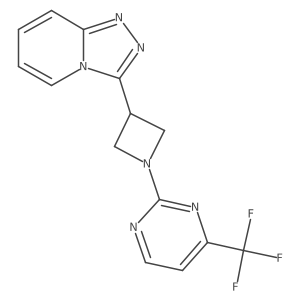 2-(3-{[1,2,4]Triazolo[4,3-a]pyridin-3-yl}azetidin-1-yl)-4-(trifluoromethyl)pyrimidine Structure