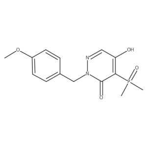 4-(Dimethylphosphoryl)-5-hydroxy-2-(4-methoxybenzyl)pyridazin-3(2H)-one结构式