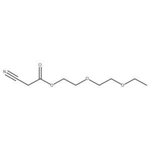 Acetic acid, 2-cyano-, 2-(2-ethoxyethoxy)ethyl ester Structure