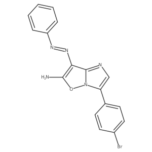 3-(4-Bromophenyl)-7-(phenyldiazenyl)-4-hydroimidazo[1,2-b]isoxazole-6-ylamine结构式