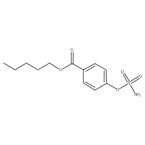 4-Sulfamoyloxy-benzoic acid pentyl ester Structure