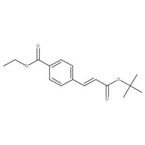 ethyl 4-((1E)-3-tert-butoxy-3-oxoprop-1-en-1-yl)benzoate结构式