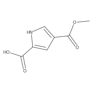 4-(methoxycarbonyl)-1H-pyrrole-2-carboxylic acid Structure