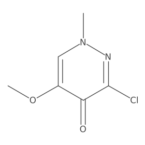 3-Chloro-5-methoxy-1-methyl-4(1H)-pyridazinone结构式