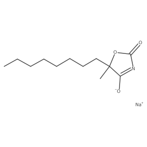 Sodium 5-methyl-5-octyl-2-oxo-2,5-dihydro-1,3-oxazol-4-olate结构式