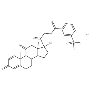 Prednisolone Metasulfobenzoate 11 Oxo Derivative结构式