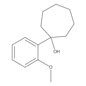 1-(2-Methoxyphenyl)cycloheptanol Structure