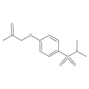 N,N-dimethyl-4-(2-oxopropoxy)benzenesulfonamide结构式
