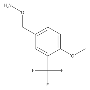 O-[[4-methoxy-3-(trifluoromethyl)phenyl]methyl]hydroxylamine Structure