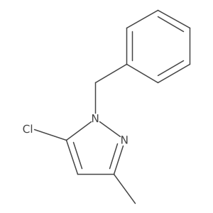 1-benzyl-5-chloro-3-methyl-1H-pyrazole结构式