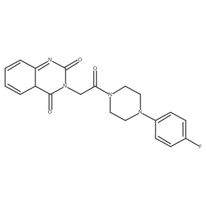 3-[2-[4-(4-fluorophenyl)piperazin-1-yl]-2-oxoethyl]-4aH-quinazoline-2,4-dione Structure