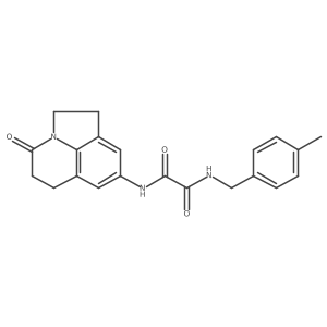 N1-(4-methylbenzyl)-N2-(4-oxo-2,4,5,6-tetrahydro-1H-pyrrolo[3,2,1-ij]quinolin-8-yl)oxalamide Structure